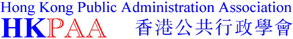 Hong Kong Public Administration Association B5: ���䤽�@��F�Ƿ| GB:��۹�������ѧ��