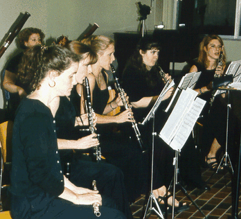 Flute, clarinets and oboes of the Chamber Arts Ensemble