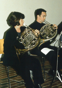 Chamber Arts Ensemble: Tutti french horn section hard at work