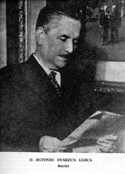 Rector Antonio Oyarzun Lorca