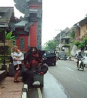 the welcome at the gates of Ubud