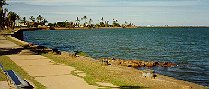 View along the waterfront at Carnarvon