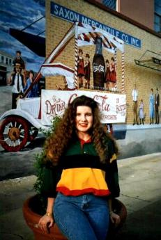 Downtown Lufkin... at the Coca-Cola Company Mural