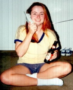 Newly dyed hair shinin' in '98...Slainte!