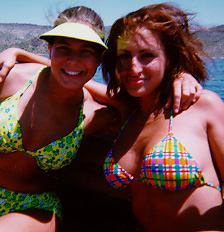 Chanell on a boat in Arizona