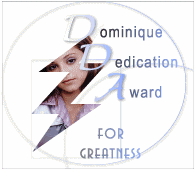Dominique Dedication Award <congrats>