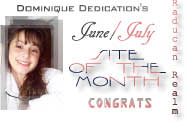 Dominique Dedication's Site of the Month  June/July