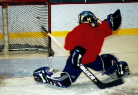 Just a little glove save action