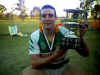 Alan Colleran in 2000 with the Championship trophy