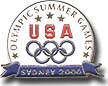 White USOC, Olympic Summer Games Sydney 2000 Pin