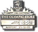 Airport Olypmic Store Birthday Sterling Silver Pin