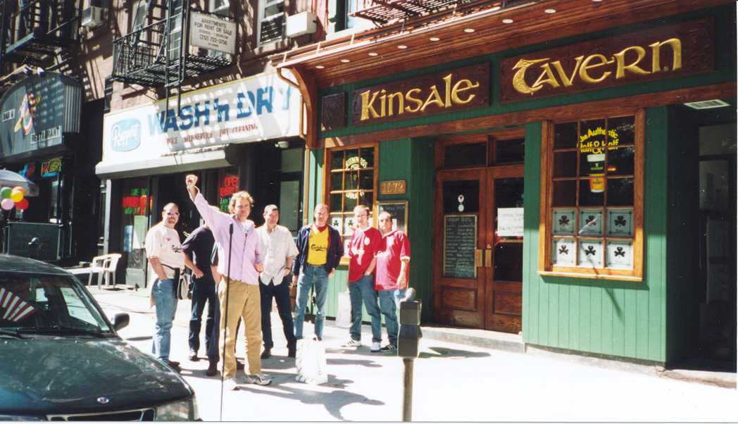 New York Reds outside The Kinsale