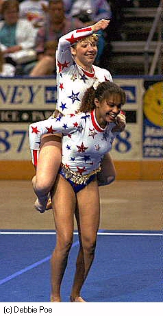 Kim and Betty having fun