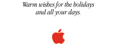 Warm wishes for the holidays and all your days.