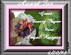 Faerie Award from Carol