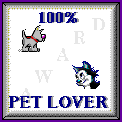 PET LOVER AWARD
