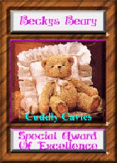 Becky's Beary Special Award of Excellence