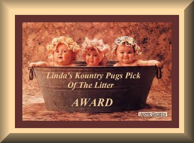 Linda's Kountry Pugs Pick of the Litter Award