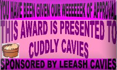Leeash Cavies Weeeeeek of Approval