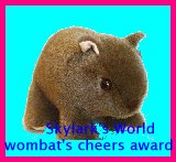Skylark's Wombat Cheers Award