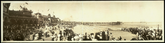 Santa Cruz Beach Boardwalk in 1908