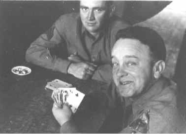 Albert Weisberger holding 4 queens