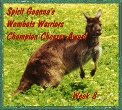 week 7 award from david