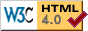 W3C HTML 4.0 banner