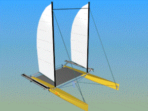Stella 25 Cat with hidrofoils