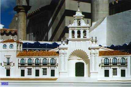 Maqueta del frontal de la ermita