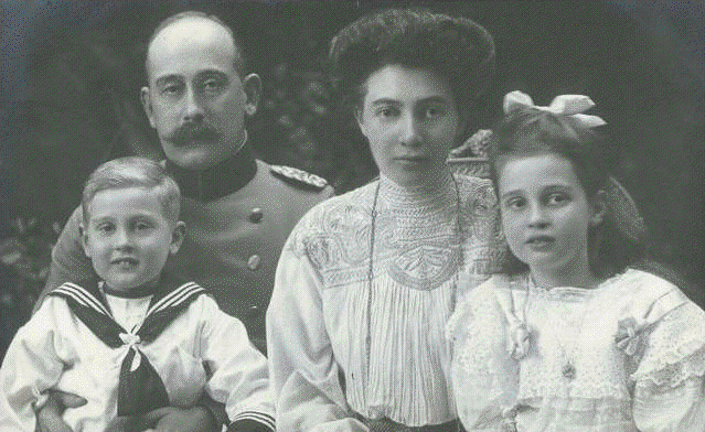 HRH Margrave Max von Baden and HRH Margravine Marie Louise von Baden n�e Princess of Hanover with their children