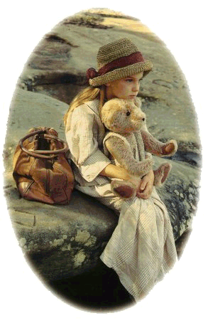 Young lass with her Teddy