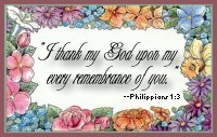 I thank my God