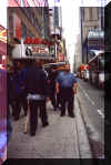 Mark outside of B B Kings Bar and Grill on 45th Street
