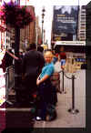 The cab line at Madison Square Garden