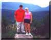 Becki and Cory on the Kancamagus Highway in New Hampshire
