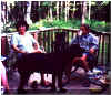 Michelle & daughter at the lake house