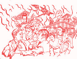 CHILDREN'S GRAPHIC: JEHOVAH MURDERING PEOPLE