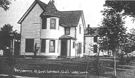 Joel & Lottie Johnson home, 401 Ward Street, Wall Lake, Iowa