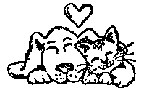 Sleeping Dog and Cat To Color
