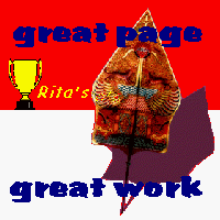 awarded by Rita Dumais, Jakarta Indonesia