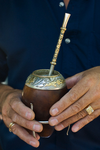Photo of historic Charrua natives of Uruguay