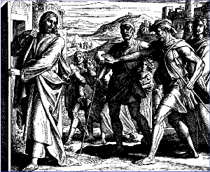 Jesus 
heals the blind and the lame