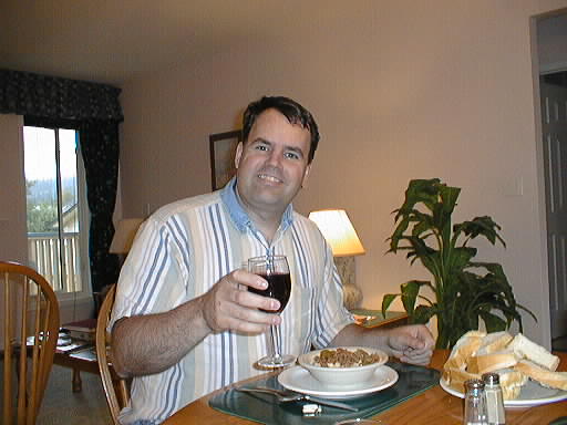 Good friends, good food, good wine, what more can a guy want? Cheers!