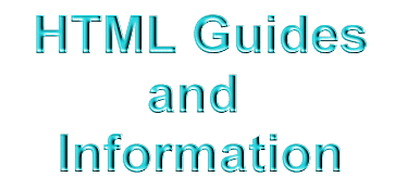HTML Guides and Information
