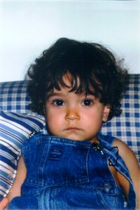 Foto do Afonso aos dois anos de idade. No  uma riqueza?!