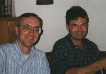 Del and Dave at Checkers