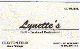Lynette's business card.