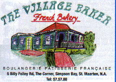 Village Baker's business card