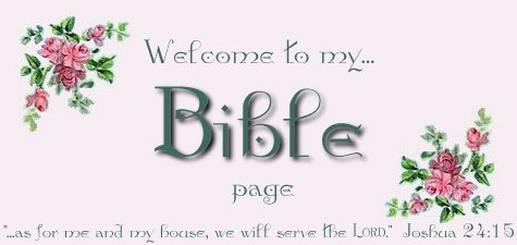 Welcome to my Bible Page